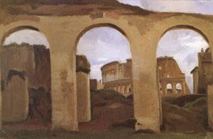 Jean Baptiste Camille  Corot The Colosseum Seen through the Arcades of the Basilica of Constantine (mk05) China oil painting art